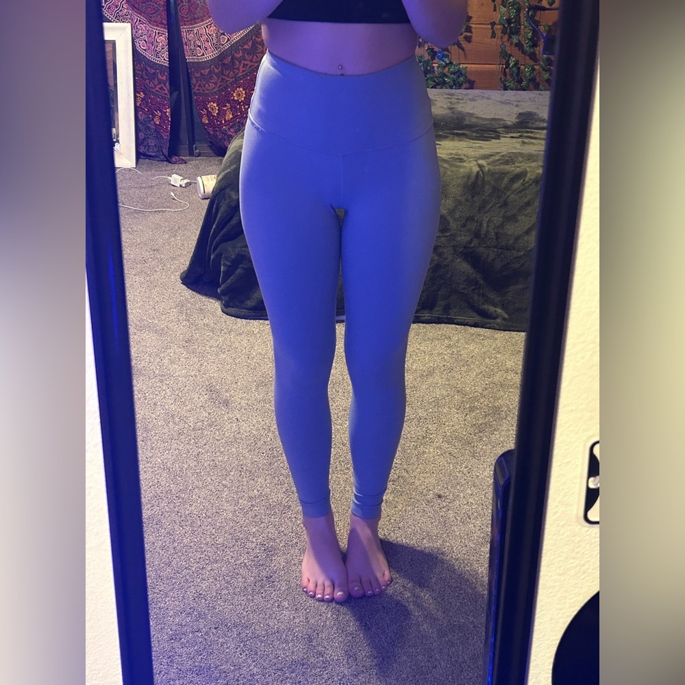 Leggings, 90 degree by reflex, size extra small in baby blue